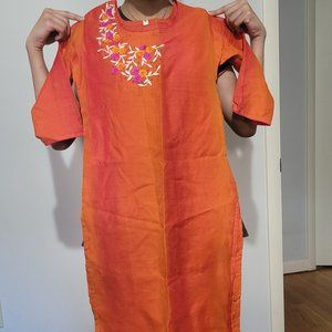 Orange Kurta
